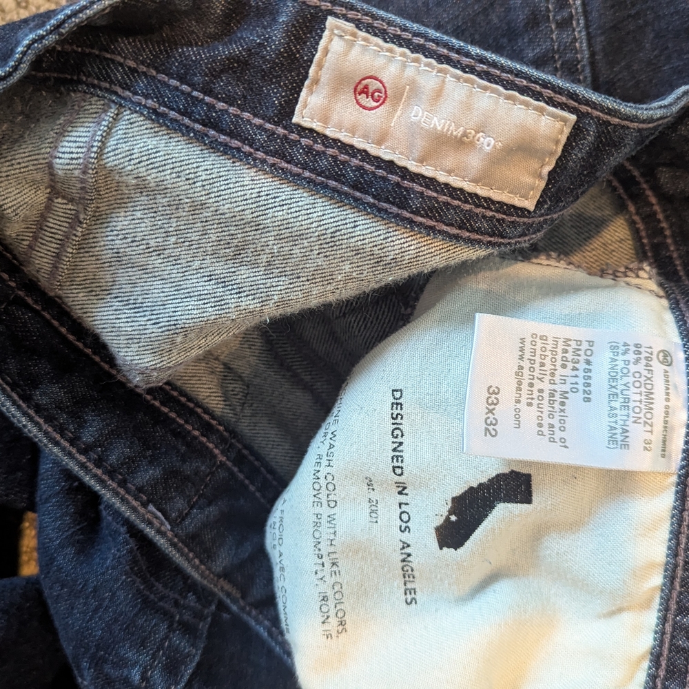 Ag Adriano Goldschmied Men's Blue Denim Jeans